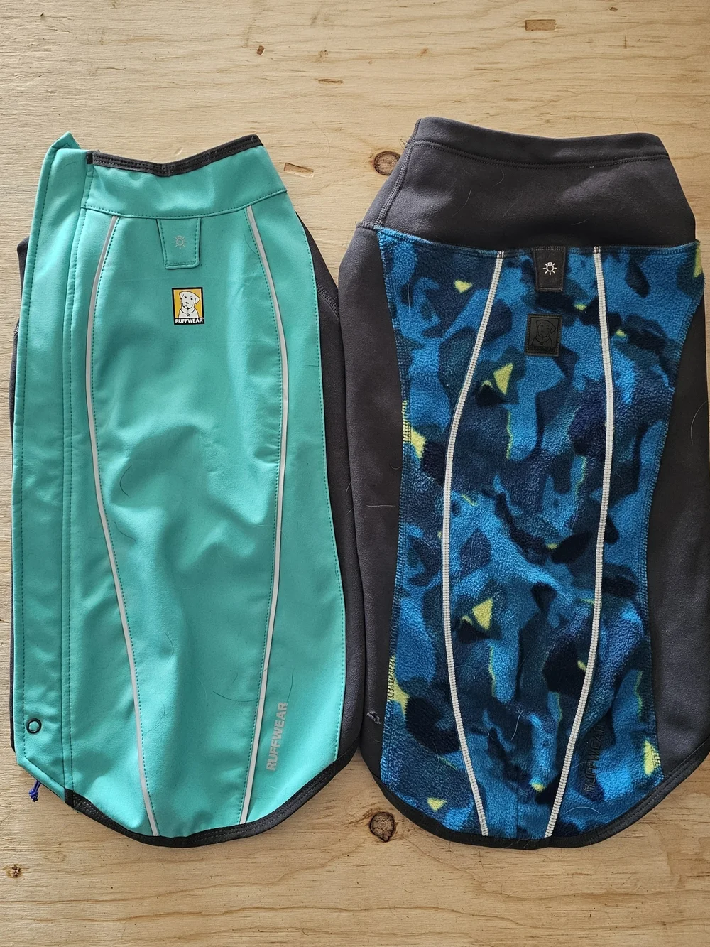 Ruffwear Cloud Chaser Softshell Dog Jacket & Climate Changer Dog Sweater Sz Sm